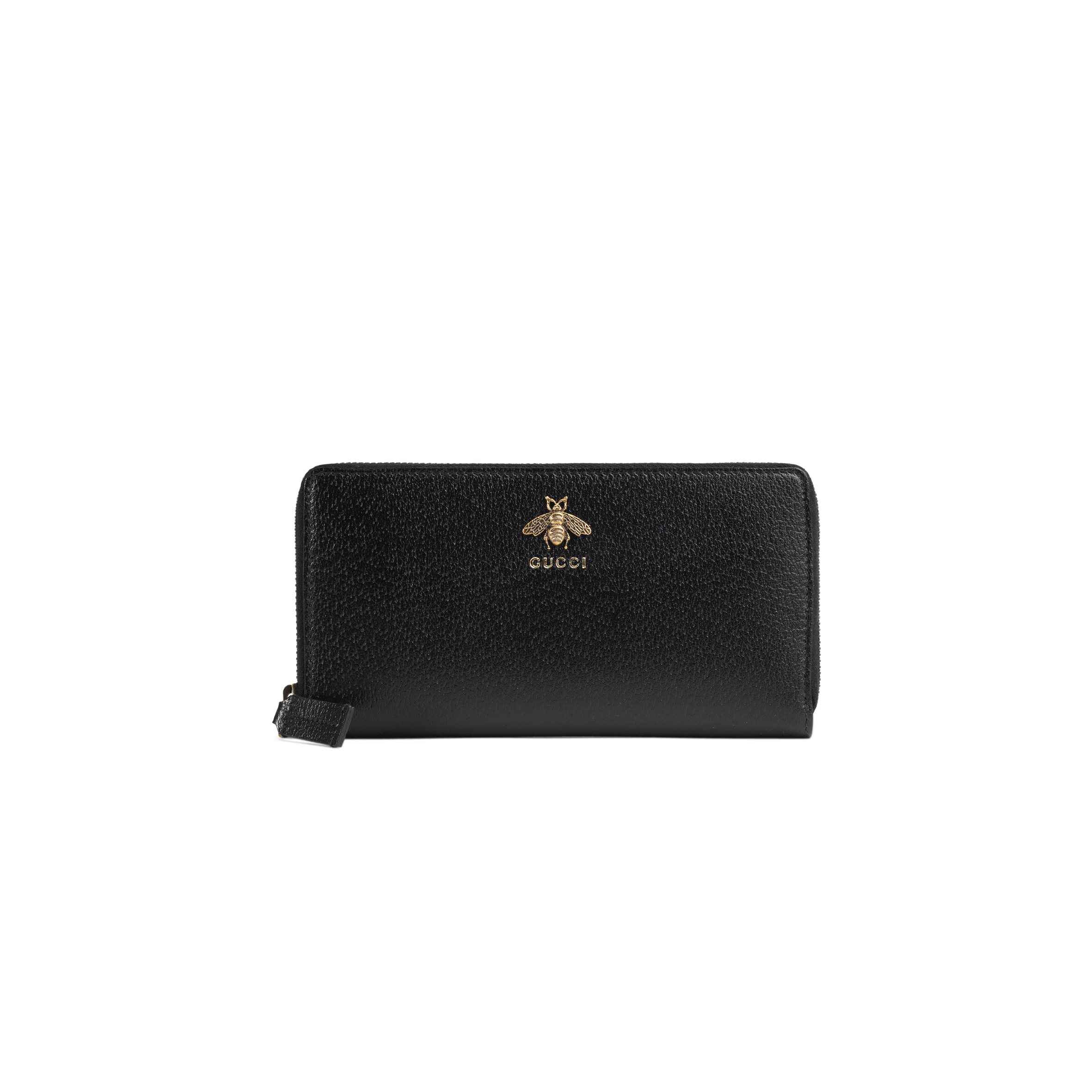 GUCCI ANIMALIER LEATHER ZIP AROUND WALLET 523667 (19*10.5*2.5cm) GUCCI ANIMALIER LEATHER ZIP AROUND WALLET 523667 (19*10.5*2.5cm)